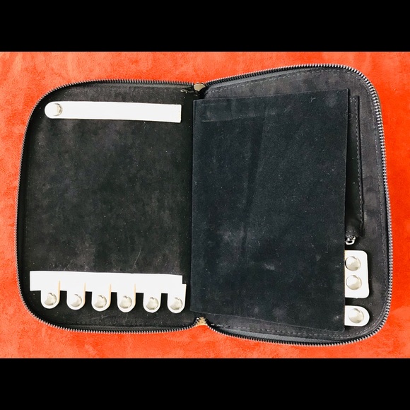 SALE! H by HALSTON New Faux Leather JEWELRY PORTFOLIO - Picture 9 of 12